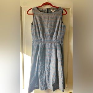 L.L.Bean Signature Fit and Flare Poplin Dress